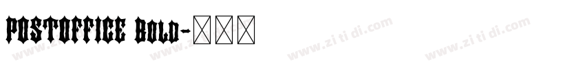POSTOFFICE Bold字体转换